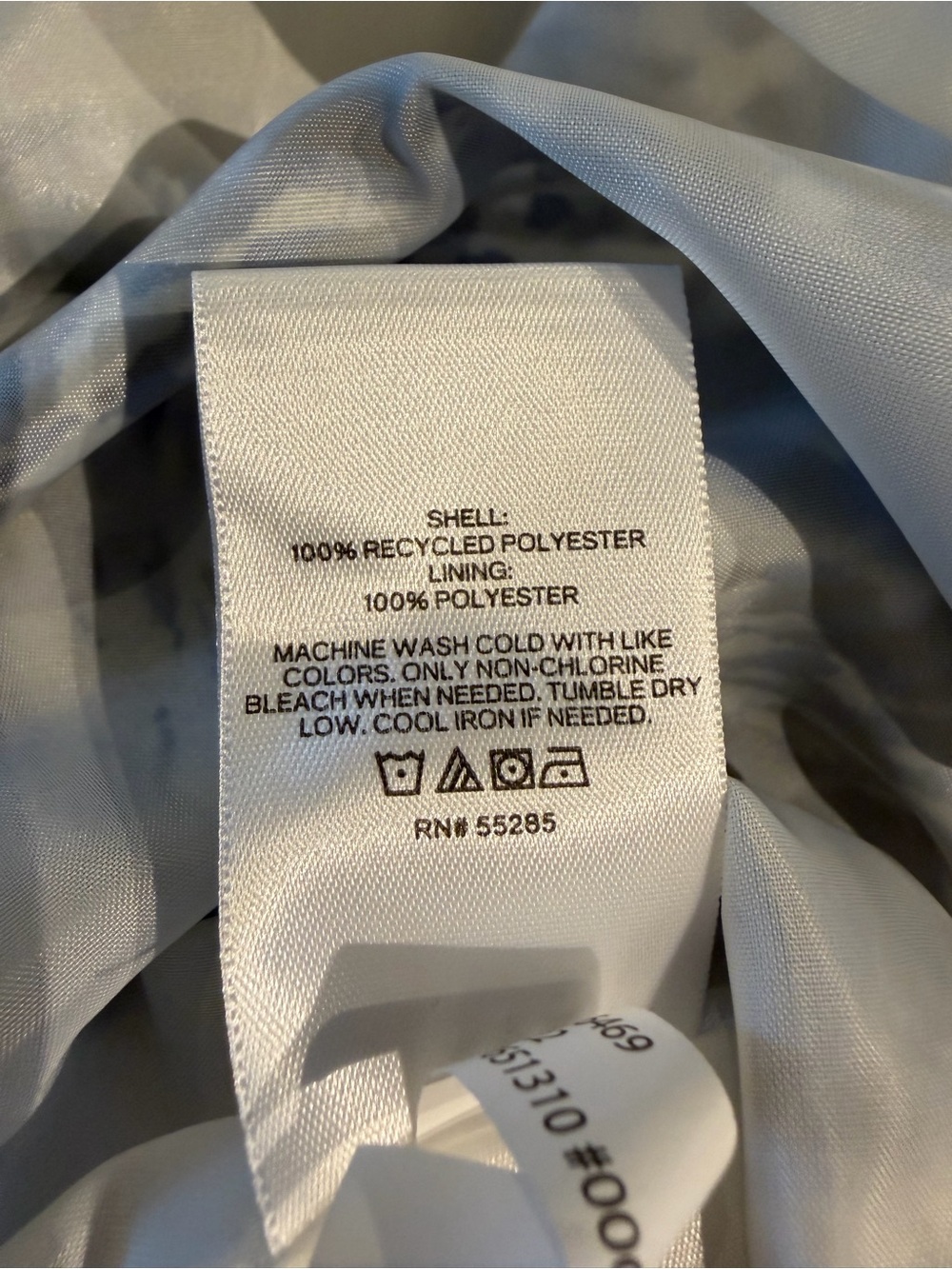 NWT Express Tiered Ruffle Chiffon Mini Skirt Blue Print Size 2 - Picture 7 of 8
